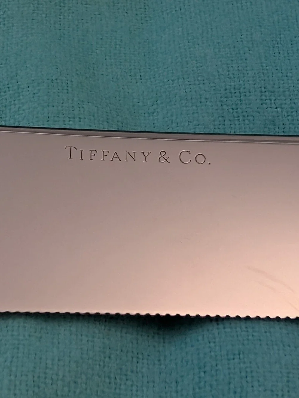 Tiffany & Co. Chrysanthemum Sterling Silver Cake Knife 12.5